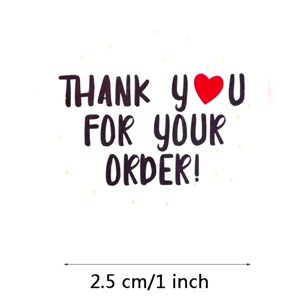 🌿 5/$25. Thank You Small Stickers Roll, 500Pcs 1 Inch - Picture 3 of 4